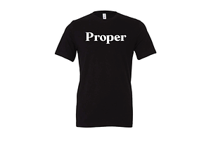Black T-shirt by Proper Brands