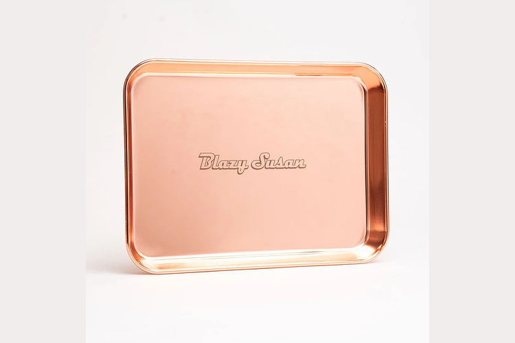 Blazy Susan Gold Rolling Trays by LuvBuds