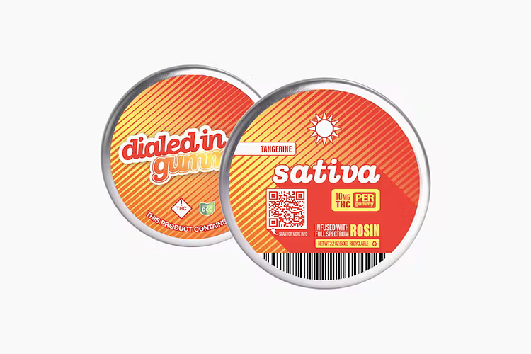 Tangerine Sativa Gummies by Dialed In Gummies
