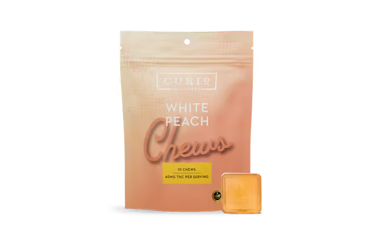 - Chews - White Peach - 400mg - 10pk by Curio Wellness