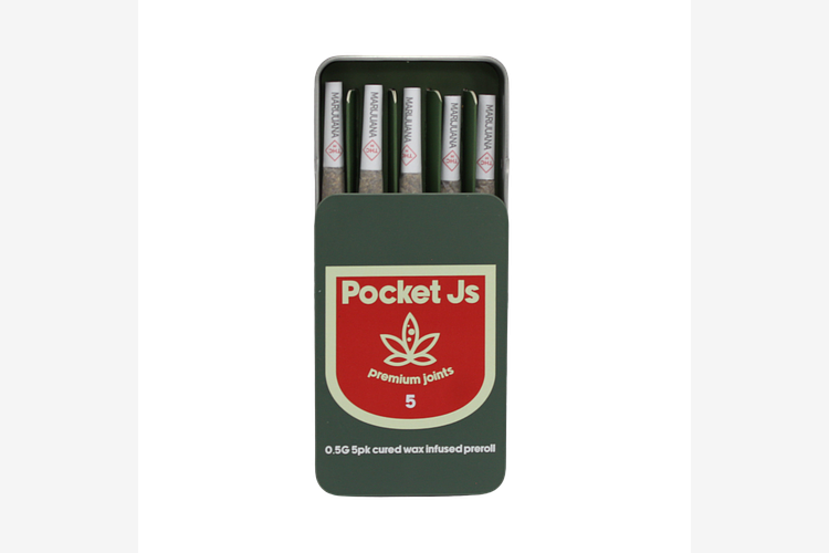 Pocket Js - Infused Pre-Roll 5-Pack - Apple Fritter - 2.5g by Pocket Js