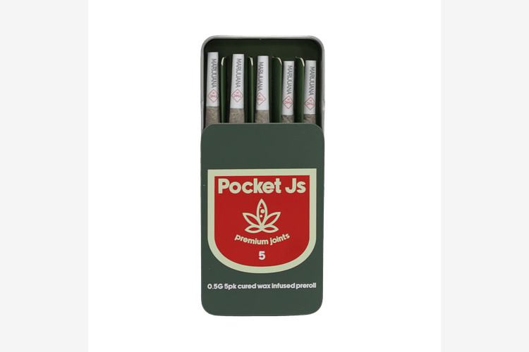 Pocket Js - Infused Pre-Roll 5-Pack - Lily Pad - 2.5g by Pocket Js