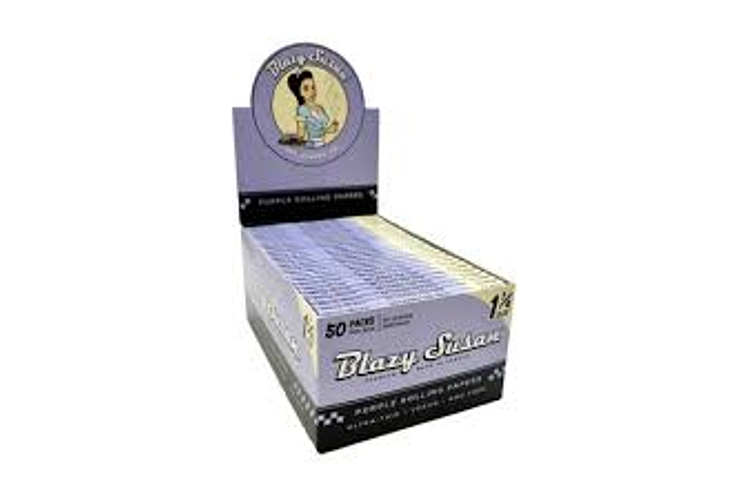 Purple Blazy Susan 1 1/4 Rolling Papers by Blazy Susan