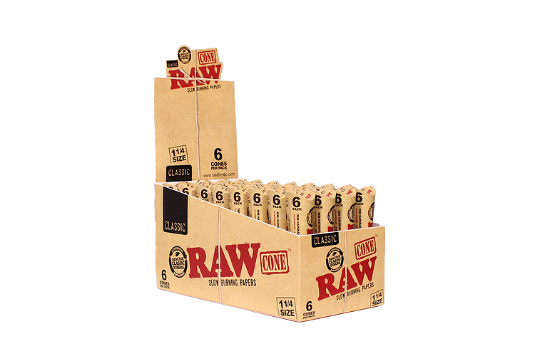 RAW - Classic 1 1/4" Cones - 6 pk by Raw