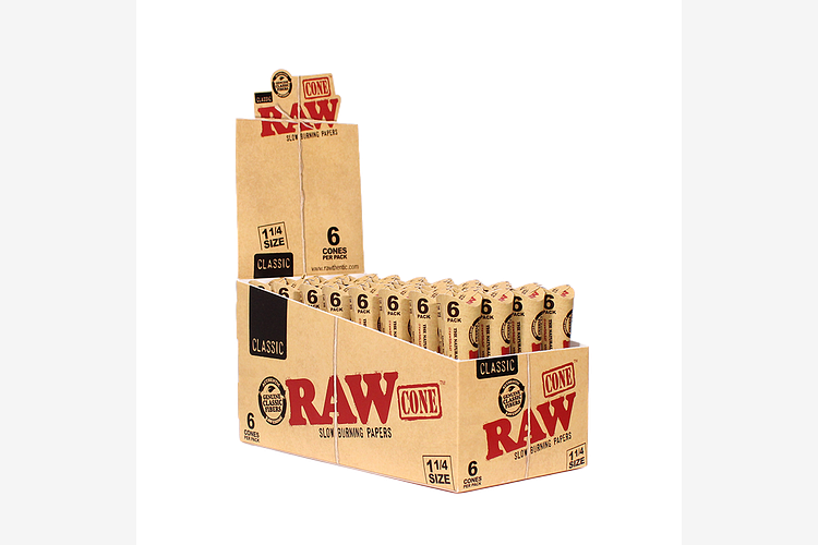 RAW - Classic 1 1/4" Cones - 6 pk by Raw
