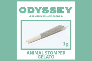 Odyssey - Pre-roll - Animal Stomper Gelato - Indica Dominant - [1g] by Odyssey