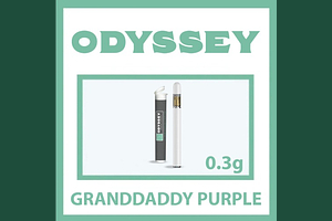 Odyssey - Disposable Vape Pen - Granddaddy Purple - Indica Dominant - [0.3g] by Odyssey