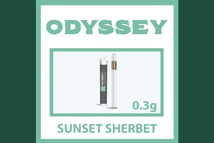 Odyssey - Disposable Vape Pen - Sunset Sherbet - Sativa Dominant - [0.3g] by Odyssey