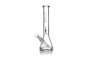 Grav Labs - Pipe - Medium Black Accent Beaker - Clear by Grav Labs