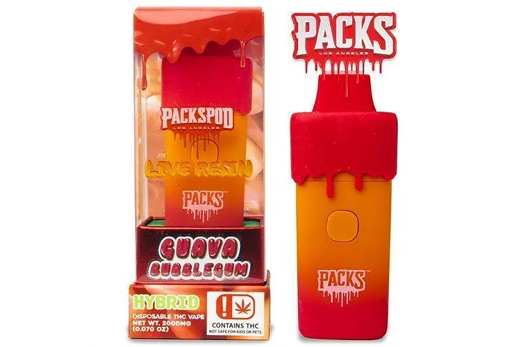 Packwoods Pod - Disposable Vape Pen - Guava Bubblegum - Hybrid - [2g] by Packwoods