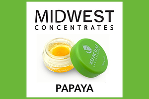 Midwest Concentrates - Cured Resin - Papaya - Indica Dominant - [1g] by Midwest Concentrates