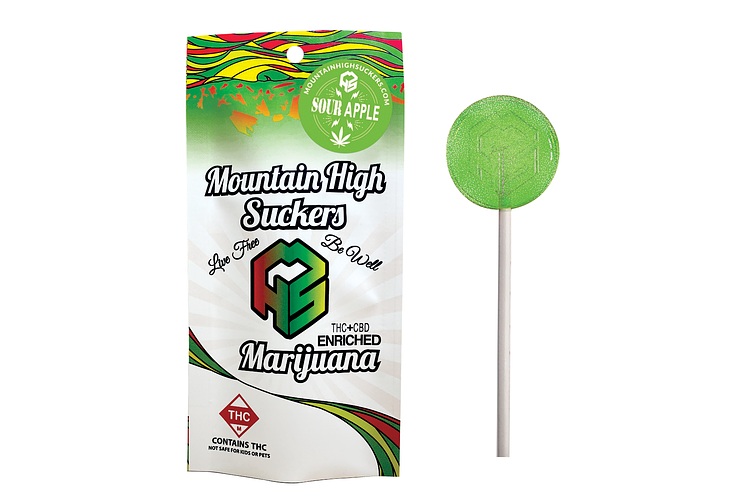 Mountain High - Sucker - Sour Apple - Hybrid - [50mg] by Mountain High