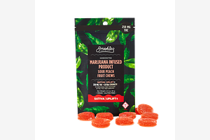 Smokiez - Gummies - Sour Peach - Sativa - 250mg THC by Smokiez