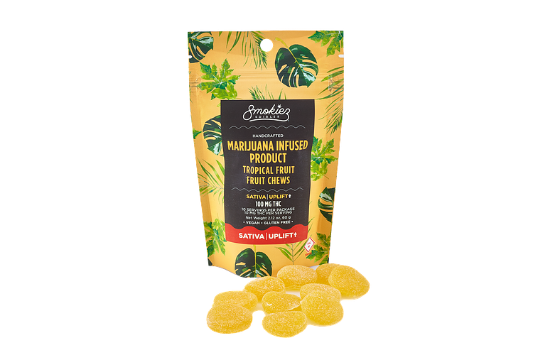Smokiez - Gummies - Tropical Fruit - Sativa - 250mg THC by Smokiez