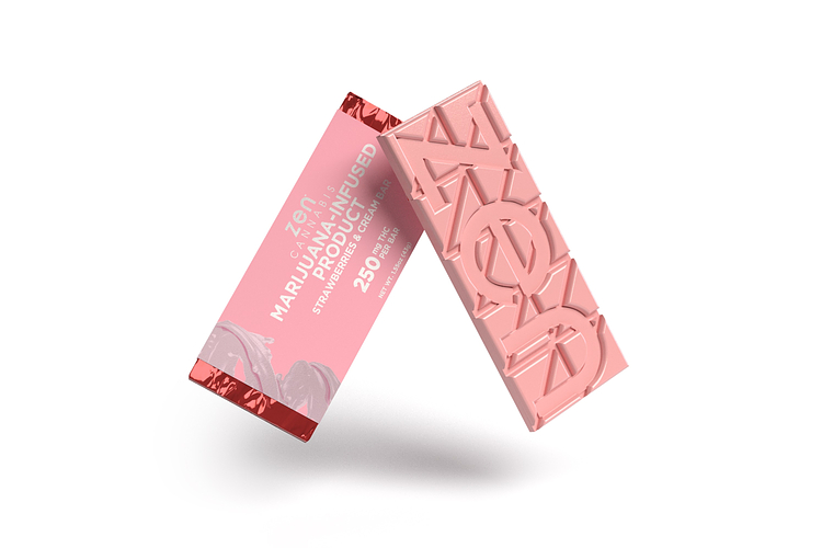 Zen - Chocolate Bars - Strawberries & Cream - Hybrid - 500mg THC by Zen