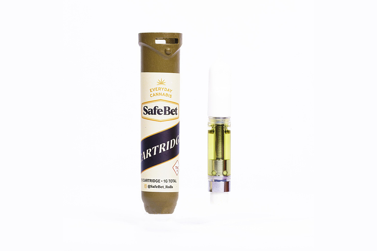 Safe Bet - Vape Cart - Live Flower - Domino Jack - Hybrid - [1g] by Safebet