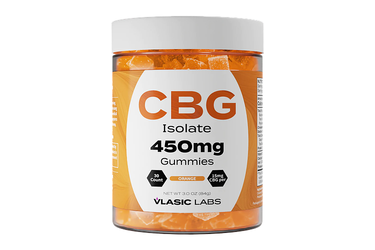 Vlasic Labs - CBG Isolate Gummies - Orange - 450MG by Vlasic Labs
