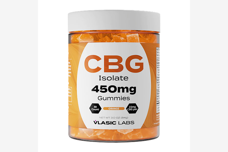 Vlasic Labs - CBG Isolate Gummies - Orange - 450MG by Vlasic Labs