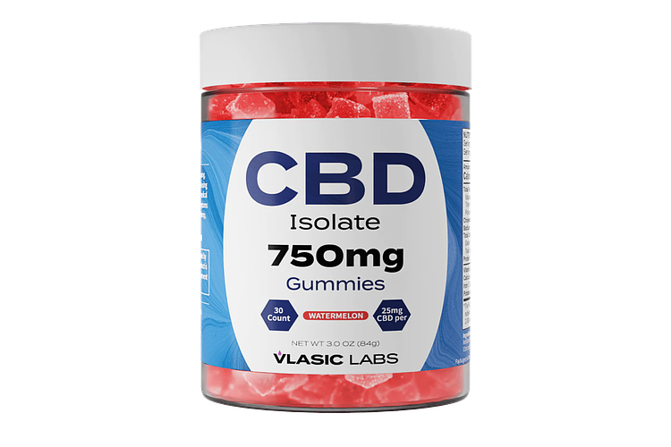 Vlasic Labs - CBD Isolate Gummies - Watermelon - 750MG by Vlasic Labs