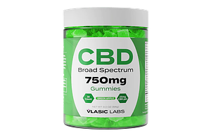 Vlasic Labs - CBD Broad Spectrum Gummies - Green Apple - 750MG by Vlasic Labs