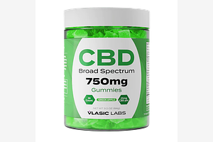 Vlasic Labs - CBD Broad Spectrum Gummies - Green Apple - 750MG by Vlasic Labs