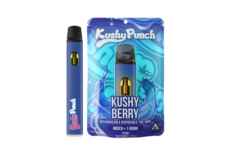 Kushy Punch - Disposable Vape - Kushy Berry - 1g by Kushy Punch