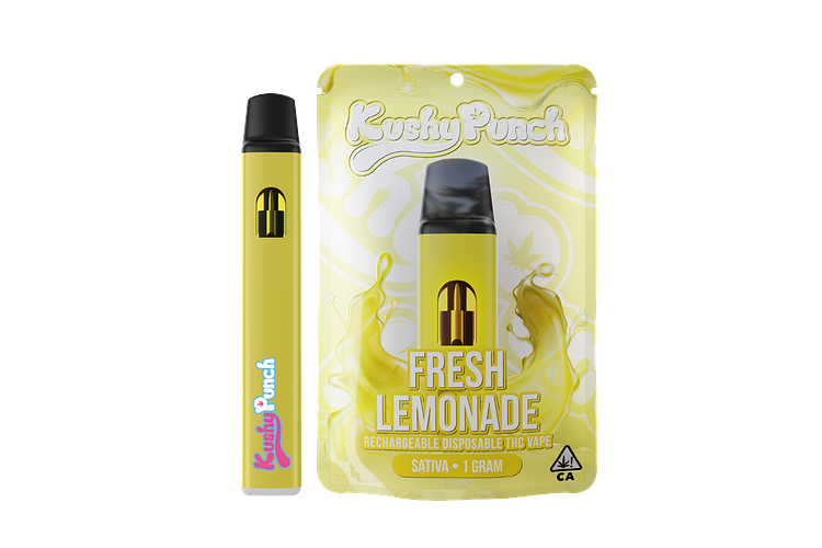 Kushy Punch - Disposable Vape - Fresh Lemonade - 1g by Kushy Punch