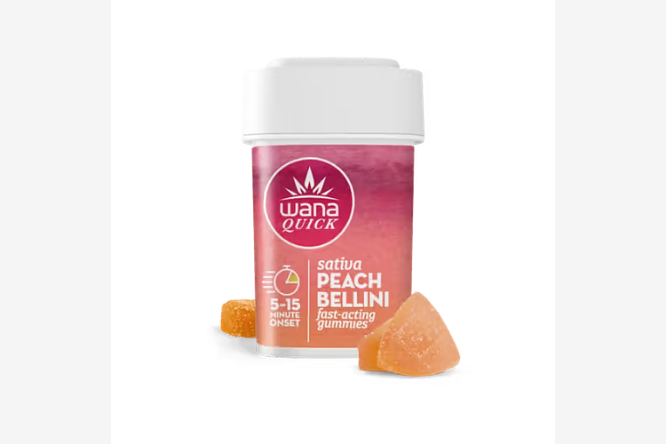 Peach Bellini Fast Acting Gummies by Wana