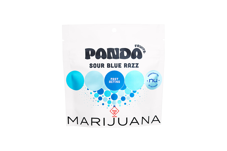 Sour Blue Raspberry Nano Gummies by Panda