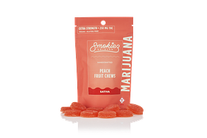 Extra-Strength Peach Fruit Chews by Smokiez