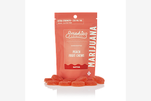 Extra-Strength Peach Fruit Chews by Smokiez
