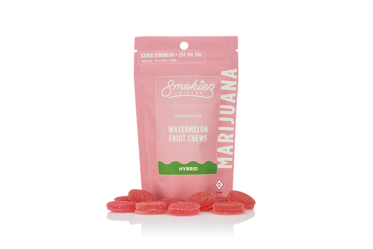 Extra-Strength Watermelon Fruit Chews by Smokiez