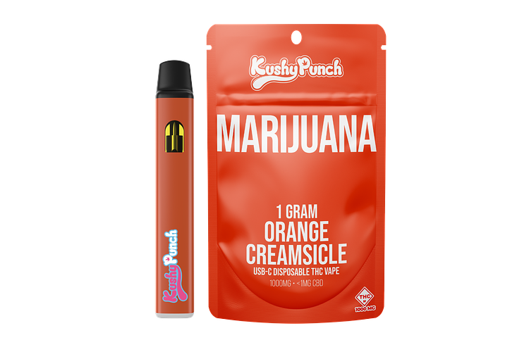 Kushy Punch - Disposable Vape - Orange Creamsicle - 1g by Kushy Punch