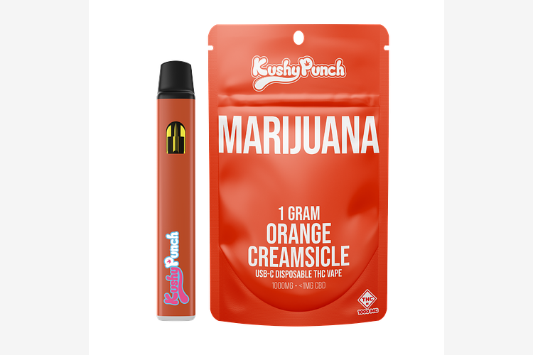 Kushy Punch - Disposable Vape - Orange Creamsicle - 1g by Kushy Punch