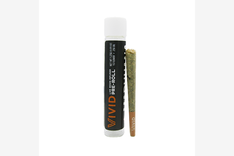 Vivid - Infused Pre-Roll - Caps Frozen Lemons Flower x Fruit Gusherz Live Resin - [1.25g] by Vivid