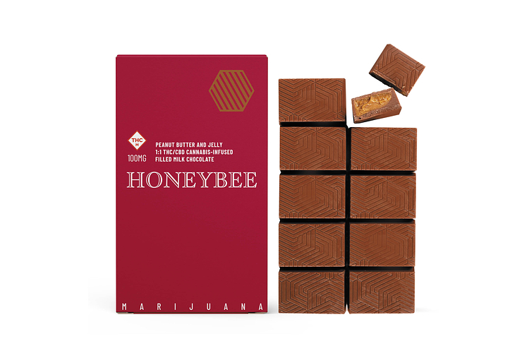 Peanut Butter & Jelly Milk Chocolate by Honeybee