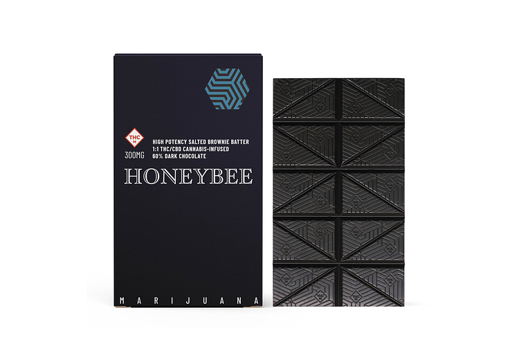 High Potency Salted Brownie Batter Dark Chocolate by Honeybee