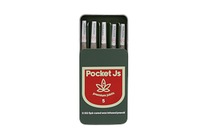 Pocket Js - Infused Pre-Roll 5-Pack - Apples & Bananas Clean Green - 2.5g by Pocket Js