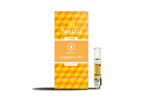 Timeless - Vape Cartridge - Cranberry OG - Hybrid - [.5g] by Timeless