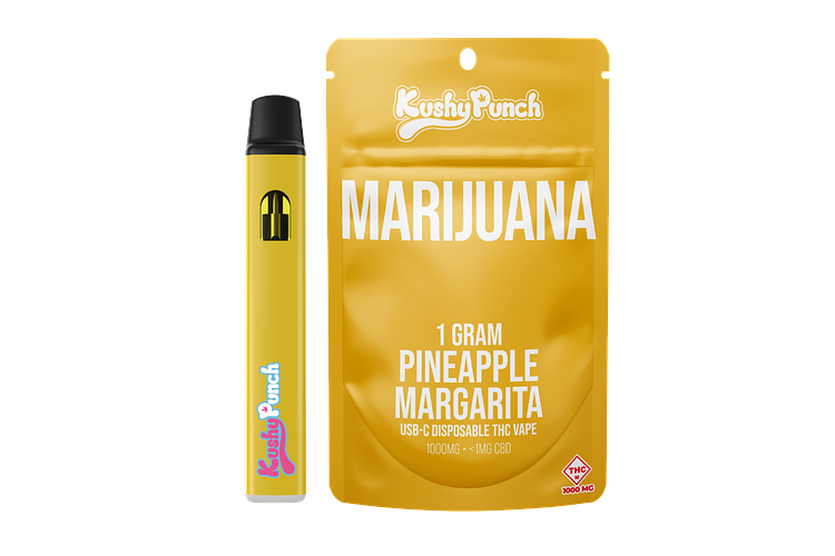 Kushy Punch - Disposable Vape - Pineapple Margarita - 1g by Kushy Punch