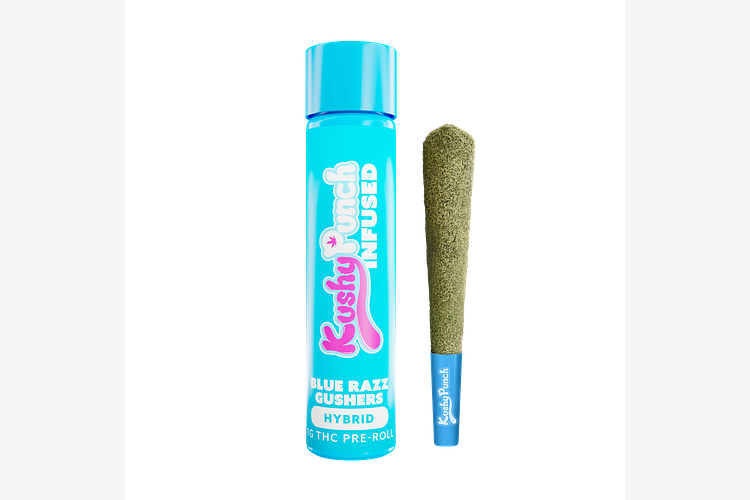 Kushy Punch - Infused Pre-Roll - Blue Razz Gushers - 1g by Kushy Punch