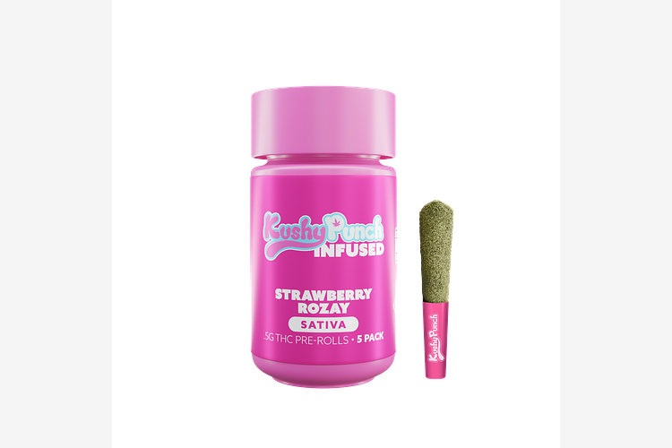 Kushy Punch - Infused Pre-Roll 5-Pack - Strawberry Rozay - 2.5g by Kushy Punch