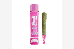 Kushy Punch - Infused Pre-Roll - Strawberry Rozay - 1g by Kushy Punch