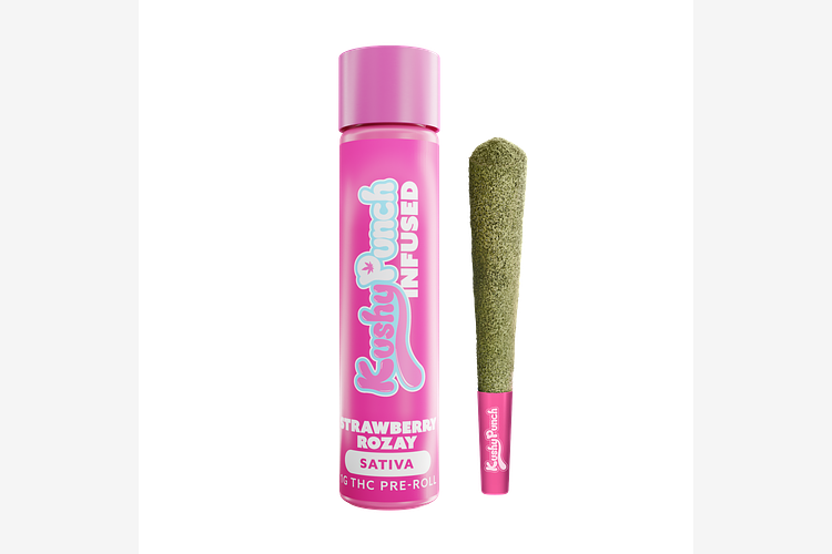 Kushy Punch - Infused Pre-Roll - Strawberry Rozay - 1g by Kushy Punch