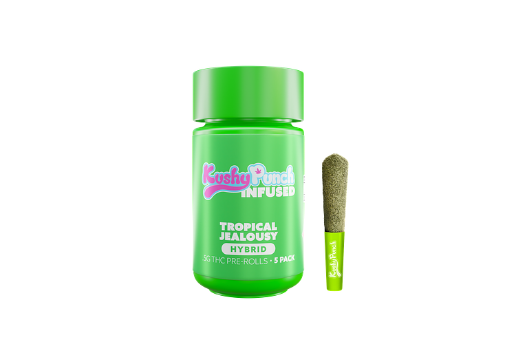 Kushy Punch - Infused Pre-Roll 5-Pack - Tropic Jealousy - 2.5g by Kushy Punch