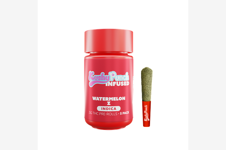 Kushy Punch - Infused Pre-Roll 5-Pack - Watermelon Z - 2.5g by Kushy Punch