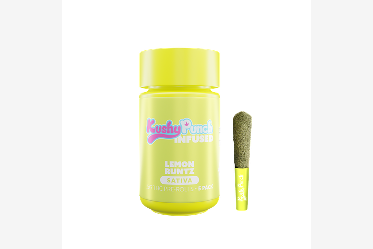 Kushy Punch - Infused Pre-Roll 5-Pack - Lemon Runtz - 2.5g by Kushy Punch