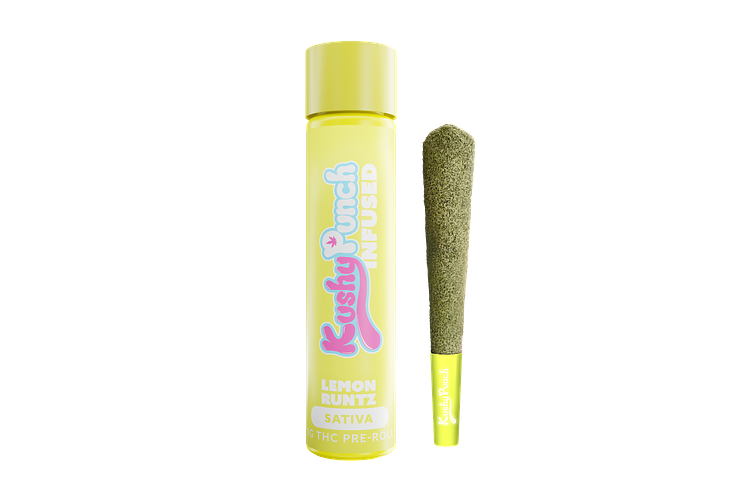 Kushy Punch - Infused Pre-Roll - Lemon Runtz - 1g by Kushy Punch