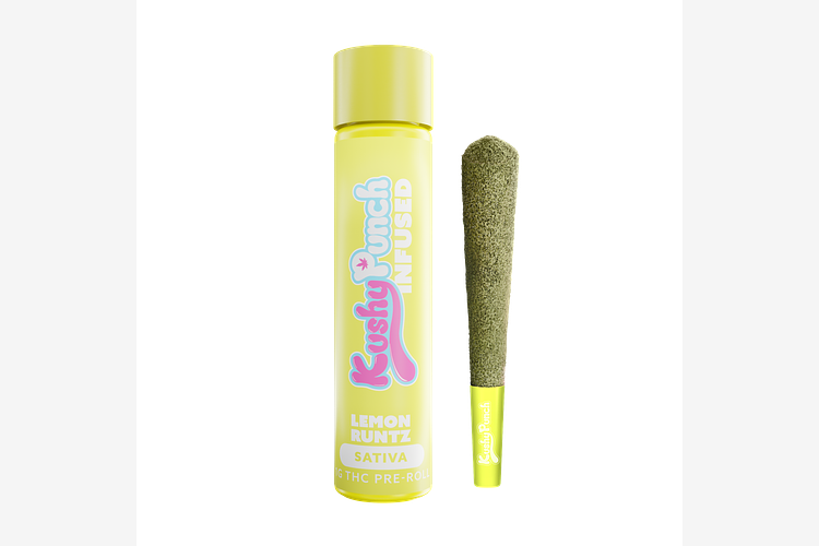 Kushy Punch - Infused Pre-Roll - Lemon Runtz - 1g by Kushy Punch