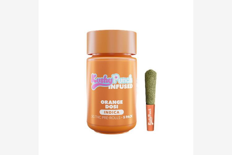 Kushy Punch - Infused Pre-Roll 5-Pack - Orange Dosi - 2.5g by Kushy Punch